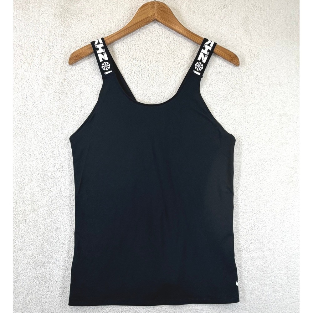 Nike Women's Icon Clash Elastika Dri-FIT Tank Top Black Dri-Fit DJ0785-010 Sz M